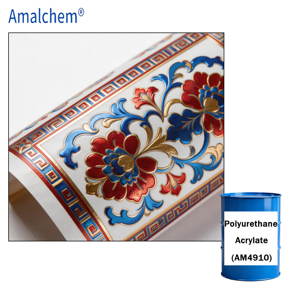 AM4910 ультрафиолетовый полиуретановый акрилат олигомер-исключительная стойкость к истиранию и высокоскоростное лечение для ультрафиолетоустойчивых покрытий и систем уф-чернил